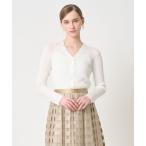 ショッピングラベンダー カーディガン アセテートポリエステルVカーディガン レディース