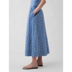 スカート ハイライズ アイレット マキシスカート