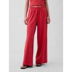 ショッピングGAP パンツ ヘビーウェイト イージーウエスト ワイドパンツ レディース