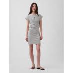 ショッピングGAP ワンピース ミニGAPロゴ ルーシュ Tシャツワンピース