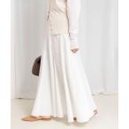 スカート 「WEB＆一部店舗限定色アイテム」ウォッシャブルヴィンテージタフタマチ入りマキシスカート