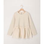 ブラウス シャツ 綿タッチダンボールニットブラウス レディース