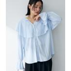 ブラウス シャツ ラッフルブラウス レディース