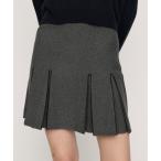 スカート BICOLOR PLEATS S/SK「2BUY10％OFF」 バイカラープリーツショートスカート 春服