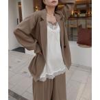 キャミソール マットサテンレースキャミソール