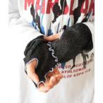 アームカバー 「 Port / ポート 」 指穴付き ラメ シアー アームカバー ( 約60cm ) レディース メンズ