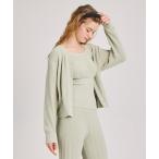 パジャマ ルームウェア とろみ素材がここちよいカーディガン moi room（モアルーム） レディース