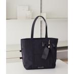 トートバッグ リボンチャーム付きマルチポケットトートバッグ レディース