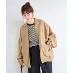 ブルゾン アウター レーヨンツイルブルゾン レディース