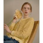 カーディガン フェザーツイードカーディガン レディース