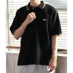  рубашка-поло [GENUINE DICKIES/jenyu in Dickies ] Mini нашивка ребра линия олень. . рубашка-поло мужской женский 