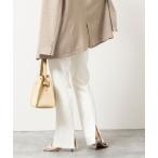 ショッピング09 パンツ ウォッシャブルカットジョーゼットスリットパンツ レディース