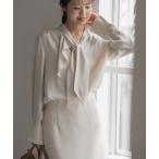 ブラウス シャツ 「WEB＆日本橋店限定・追加」ロイヤルサテンボウタイブラウス レディース