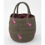 かごバッグ カゴバッグ 「BAGMATI/バグマティ」フラミンゴかごバッグ（BBK26-SS12）