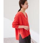 カーディガン ペーパーコットン Vカーディガン レディース