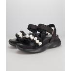 サンダル チュール × パール スポーツ サンダル /66201 レディース