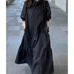 「ST.ROONEY」 半袖ワンピース X-SMALL ブラック レディース