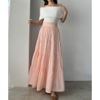 「Louere」 フレアスカート MEDIUM ピンク レディース