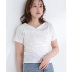tシャツ コンパクトドレープカットソー レディース