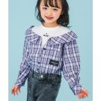 フェイクレイヤードシャツデザイントップス キッズ 子供服 女の子