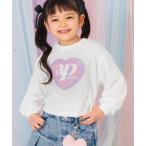 ショッピングプリン tシャツ クロップドハートプリントロンT キッズ 子供服 女の子
