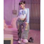 パンツ ハイクラッシュ ワイドパン�