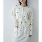 カーディガン 「洗濯可」コバナシシュウカーディガン レディース