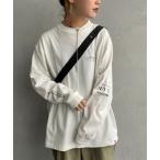 tシャツ 「MANHATTAN PORTAGE/マンハッタンポーテージ」 ワンポイント スカイラインロゴ  ロングスリーブTシャツ レディース メンズ