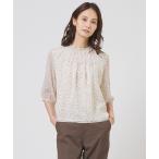 tシャツ シアードットプリント カットソー レディース