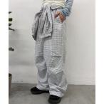  брюки поясница наматывать дизайн проверка брюки-джоггеры женский 