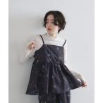 ブラウス シャツ フラワープリントペプラムキャミビスチェ（セットアップ） レディース