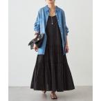 ワンピース 「INDIA」刺繍ティアードキャミワンピース