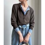 カーディガン 「WEB限定」レイヤード風カーディガン レディース