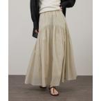 スカート 「WEB限定」コットンオーガンジーギャザースカート