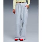  брюки PUMA Puma унисекс широкий распорка тренировочный брюки embroi мужской женский 