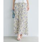 ショッピングミモレ丈 スカート ワッシャープリーツスカート