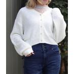 カーディガン パール釦ぽこぽこニットＣＤ レディース