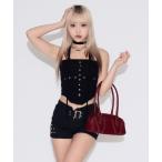  tube top bare top Studded Hole Tube Top / заклепки отверстие tube top cup есть 