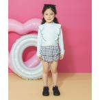 水着 「水着/SWIM/WEB限定」長袖ラッシュガード＆スカパン２点セット キッズ 子供 女の子