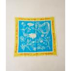 ストール マフラー 「manipuri/マニプリ」フローラ コットンシルクストール 120×120 インド製 レディース