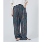 パンツ 「NOMINE」水彩アート ニュアンス柄 タックパンツ レディース メンズ