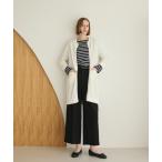 カーディガン ポロネックロングカーディガン レディース