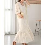 「Bab」 半袖ワンピース M アイボリー レディース