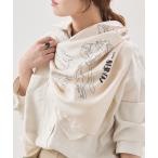 ショッピングスカーフ スカーフ バンダナ 「AENEIS/エネス」Nostalgia Flowers Silk Scarf：スカーフ レディース