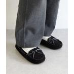 「Minnetonka」 モカシンシューズ 7 ブラック レディース