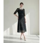 「Leja」 半袖ワンピース MEDIUM ブラック レディース