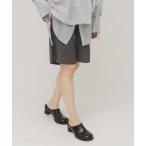 パンツ ダブルタックショートパンツ レディース