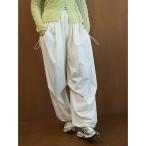 パンツ eco ボリュームパラシュートパンツ/撥水/UVカット/接触冷感 レディース