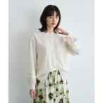 ブラウス シャツ 2way裾アレンジパール釦ブラウス レディース