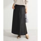 スカート 光沢サテンナロースカート